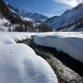 sortie raquettes dans le vallon de peisey en Vanoise