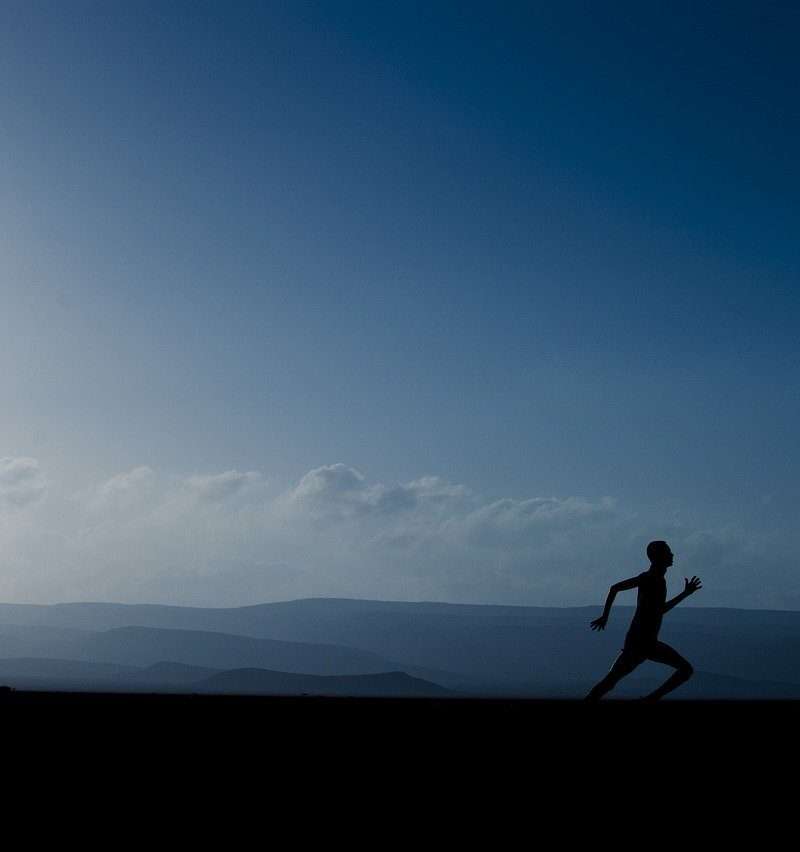 Course à pied en montagne